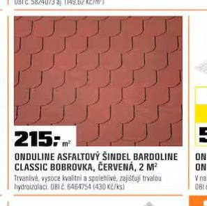 ONDULINE ASFALTOV INDEL BARDOLINE CLASSIC BOBROVKA, ERVEN
