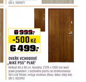DVEE VCHODOV NIK P55 PLN