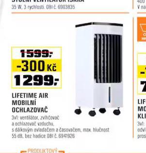 LIFETIME AIR MOBULN OCHLAZOVA