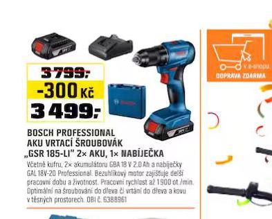 BOSCH PROFESSIONAL AKU VRTAC ROUBOVK