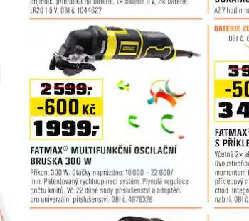 FATMAX MULTIFUNKN OSCILAN BRUSKA 300 W
