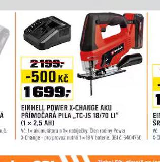EINHELL POWER X-CHANGE AKU PMOAR PILA