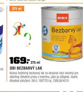 OBI BEZBARV LAK