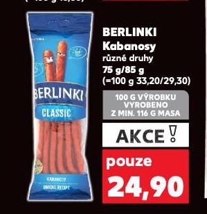 BERLINKI KABANOSY