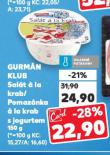 GURMÁN KLUB POMAZÁNKA Á LA KRAB S JOGURTEM