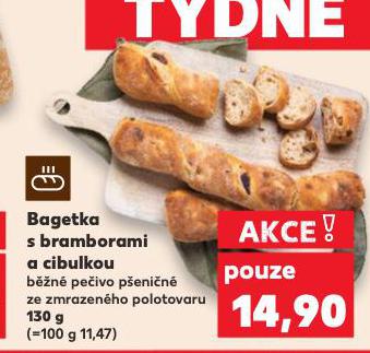 BAGETKA S BRAMBORAMI A CIBULKOU