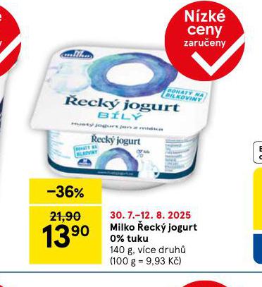 MILKO ECK JOGURT 0% TUKU