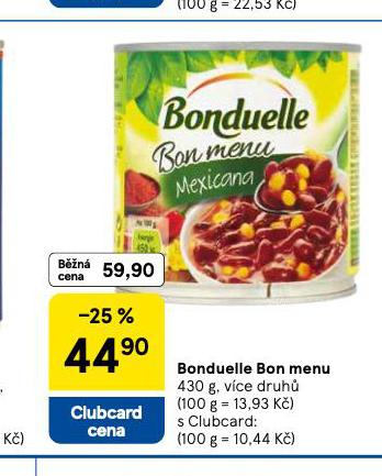 BONDUELLE BON MENU