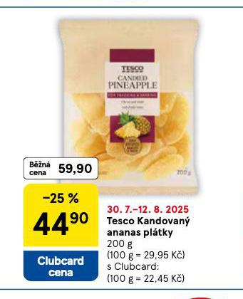 TESCO KANDOVAN ANANAS PLTKY