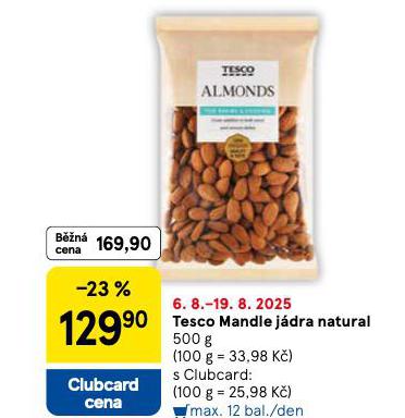TESCO MANDLE JDRA NATURAL