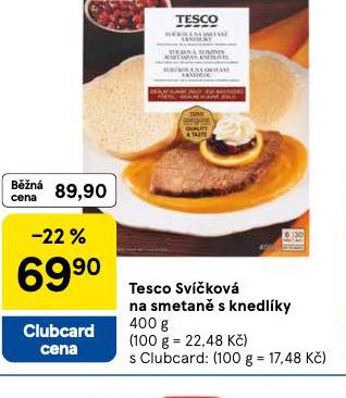 TESCO SVKOV NA SMETAN S KNEDLKY