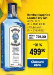 BOMBAY SAPPHIRE LONDON DRY GIN