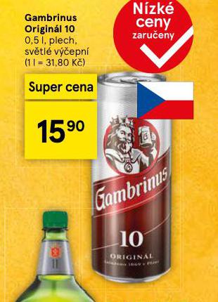 PIVO GAMBRINUS ORIGINL 10