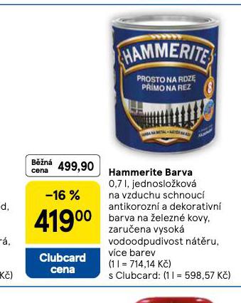 HAMMERITE BARVA
