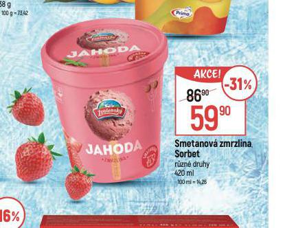 SMETANOV ZMRZLINA SORBET