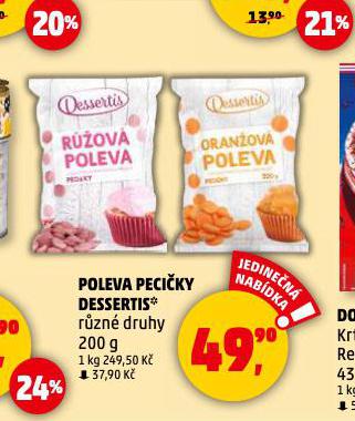 POLEVA PECIKY DESSERTIS