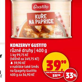KONZERVY GUSTITO