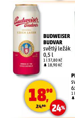 PIVO BUDWEISER BUDVAR
