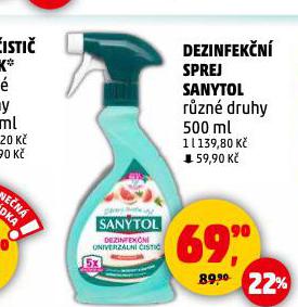 SANYTOL DEZINFEKN SPREJ