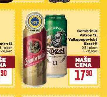 PIVO GAMBRINUS PATRON 12