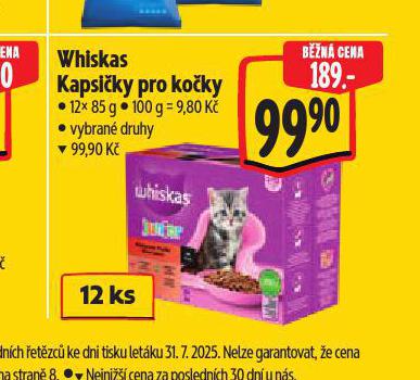 WHISKAS KAPSIKY PRO KOKY