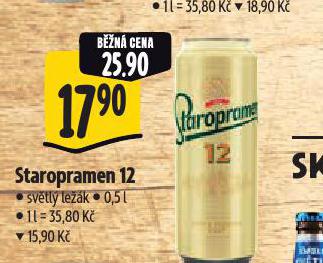 PIVO STAROPRAMEN 12