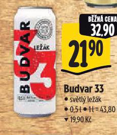 PIVO BUDVAR 33