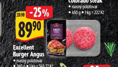 EXCELLENT BURGER ANGUS