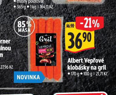 VEPOV KLOBSKY NA GRIL