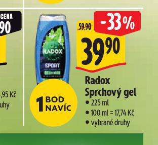 RADOX SPRCHOV GEL