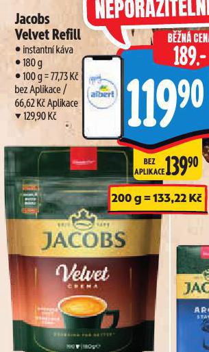 JACOBS VELVET REFILL INSTANTN KVA