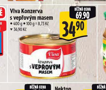 VIVA KONZERVA S VEPOVM MASEM