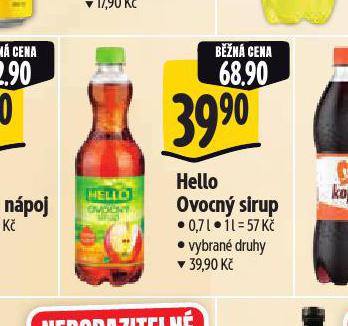 HELLO OVOCN SIRUP