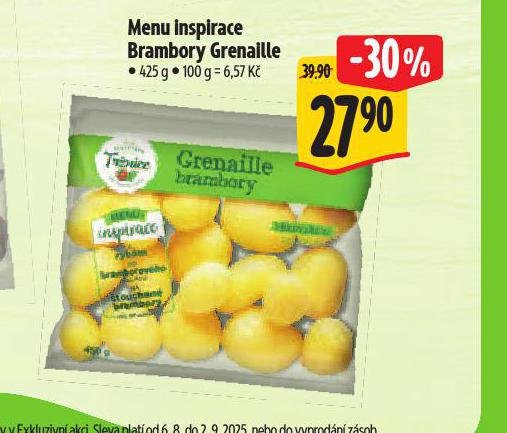 MENU INSPIRACE BRAMBORY GRENALLE