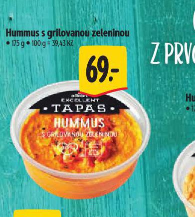 HUMMUS S GRILOVANOU ZELENINOU