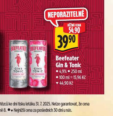 BEEFEATER GIN & TONIC