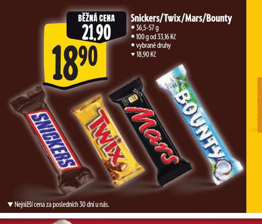 SNICKERS / MARS / TWIX / BOUNTY