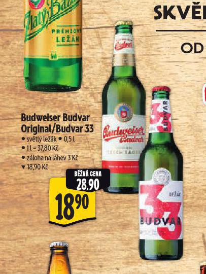 PIVO BUDVAR 33