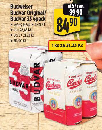 PIVO BUDWEISER BUDVAR