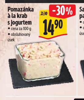 POMAZNKA  LA KRAB S JOGURTEM