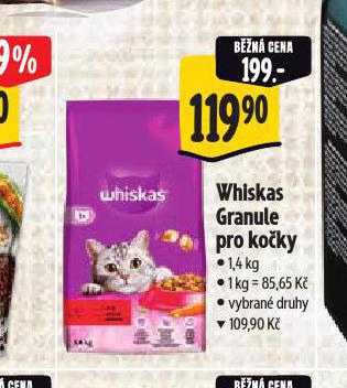 WHISKAS GRANULE PRO KOKY