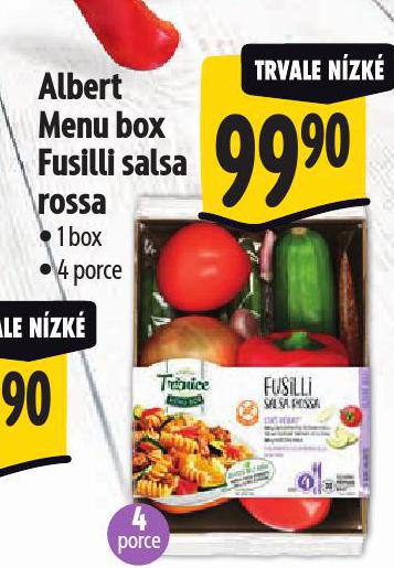 MENU BOX FUSILLI SALSA ROSSA