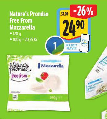 FREE FROM MOZZARELLA