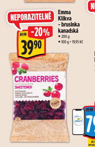 EMMA KLIKVA BRUSINKA KANADSK