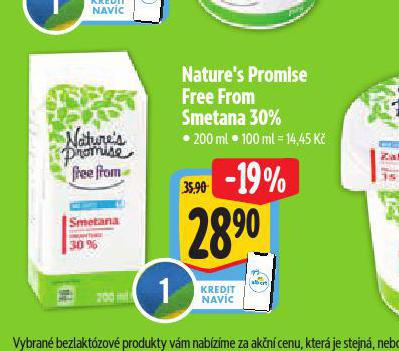 FREE FROM SMETANA 30%