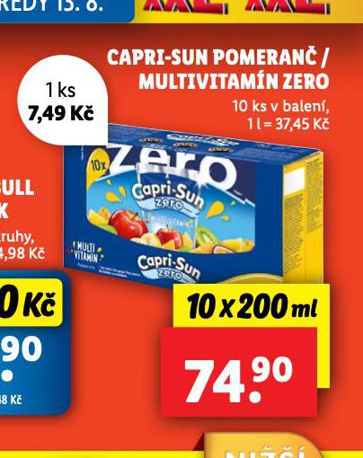 CAPRI SUN POMERAN / MULTIVITAMN ZERO