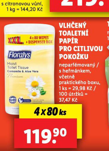 FLORALYS VLHEN TOALETN PAPR