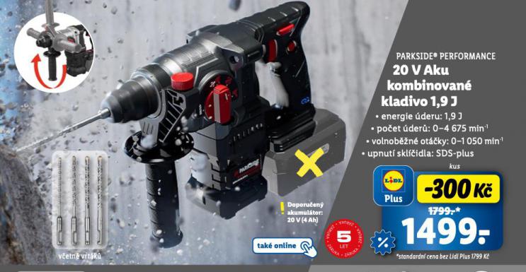 20 V AKU KOMBINOVAN KLADIVO