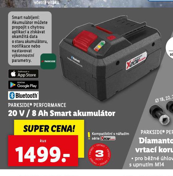 20 V / 8 Ah SMART AKUMULTOR