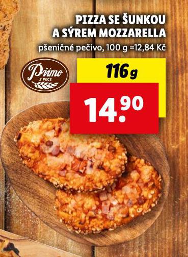 PIZZA SE UNKOU A SREM MOZZARELLA